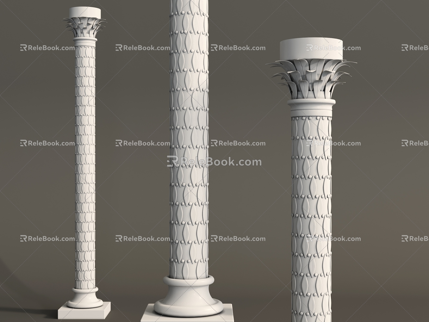 European Column Roman Column 3d model