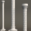 European Column Roman Column 3d model