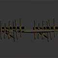 Rustic Wooden Bridge Structure With Planks And Rope Bindings Design