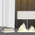 Light Luxury Table Lamp Glass Table Lamp Italian Style Table Lamp Study Table Lamp 3d model