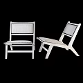 Modern Wooden Chair With Woven Seat Backrest And Natural Wood Frame