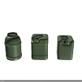 Perfume Cosmetics Green Plastic Containers With Lids And Handles In Different Shapes