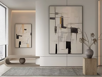 Modern Decorative Painting Hanging Painting 3d model