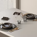 Tableware Modern Tableware Dinner Plate 3d model