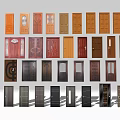Diverse Hinged Door Designs With Various Materials For Home Interiors