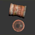 Rusty Metal Barrel With Warning Label And Open Lid Design