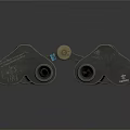 Classic Carl Zeiss Binoculars Professional Commercial Equipment With Vintage Design