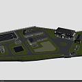 Industrial Factory Layout Design With Multiple Buildings Roads Green Areas And Facilities