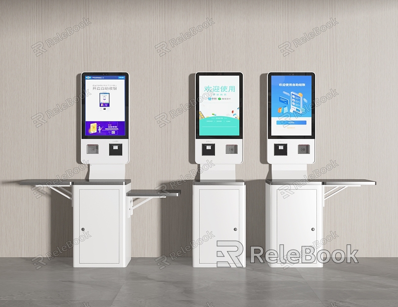 Modern self-service cash register cash register cash register self-service machine model