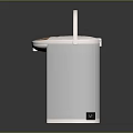 Modern Electric Water Boiler With White And Silver Design Handle Digital Display Water Level Indicator