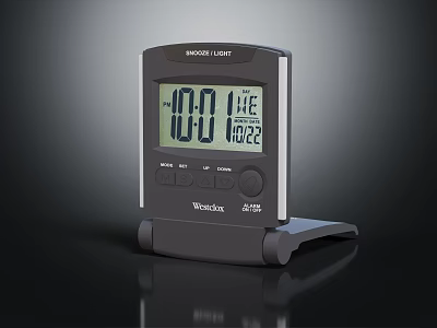 Wickes Digital Light Meter With LCD Display Showing 100 Lux And 1822 Life On Black Background 3d model