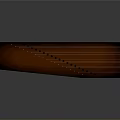 Classic Chinese Guzheng Wooden String Instrument With Brown Body And Black Strings For Daily Life