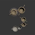 Ornate Metal Award Trophies Collection With Various Designs And Decorative Bases