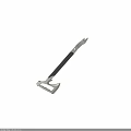 Multi functional Hand Tool With Metal Axe Head Black Textured Handle And Saw Edge