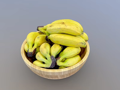 a plate of bananas 3d model a plate of bananas 3d model