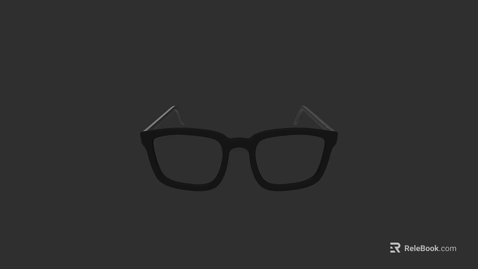 Modern Black Square Design Jewelry Accessory For Contemporary Fashion Look 3d model 