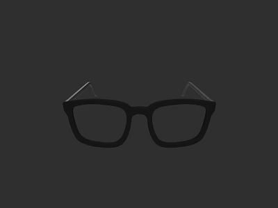 Modern Black Square Design Jewelry Accessory For Contemporary Fashion Look 3d model