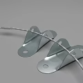 Sturdy Galvanized Metal Brackets For Heavy Duty Cable Fixing With Wire Support