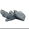 Natural Gray Rock Formation Featuring Rough Textured Surface In Landscape 3d model
