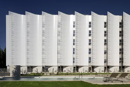 Modern Student Dormitory 3d model