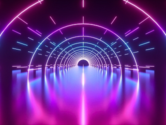 Neon Space Science Fiction Cool Space Scene E-commerce Scene C4D Scene E-commerce Background 3d model