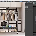 Modern Multi Tiered Metal Clothes Rack For Hanging Clothes In Home Laundry Room