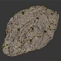 Natural Rockery Stone Featuring Grayish White Color Green Moss And Rough Surface For Garden Landscaping