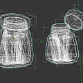 La Vies Green Beans In Glass Jars With Green Lids And Open Lid Design