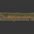 Modern Landscape Retaining Wall Design With Green Vegetation And Stone Pathway