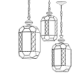 Elegant Hanging Glass Chandeliers With Brass Frame And Candle Shaped Bulbs