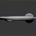Metallic Sharp Knife With Unique Twisted Handle And Reflective Surface On Black Background