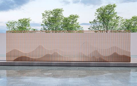 Modern Landscape Wall Landscape Wall Enclosure Wall Landscape Wall Background Wall Landscape Structure Landscape Setches 3d model