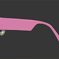 Stylish Pink and Gold Sunglasses with Gold Frame and Reflective Lenses