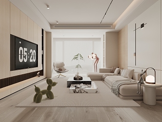 modern living room 3d model