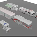 Various Types Of Recreational Vehicles With Different Exterior Designs And Camping Features