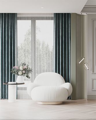 Modern Curtains 3d model