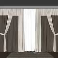Elegant Beige Brown Curtains With Sheer Lining And Tiebacks For Modern Home