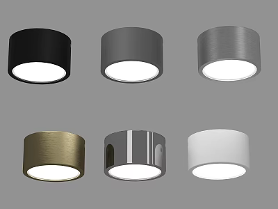 Modern Recessed Downlights With Multiple Color Options And Sleek Design For Interior Lighting 3d model