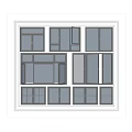 Modern Multiple Casement Windows Design With Various Opening Styles And Glass Panels