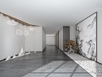 New Chinese Aisle Entrance Aisle 3d model
