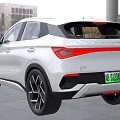 White Electric SUV With Modern Front Design Streamlined Body And Black Alloy Wheels