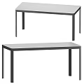 Modern Minimalist Coffee Table With Sleek Metal Frame And Smooth Surface Design 3d model