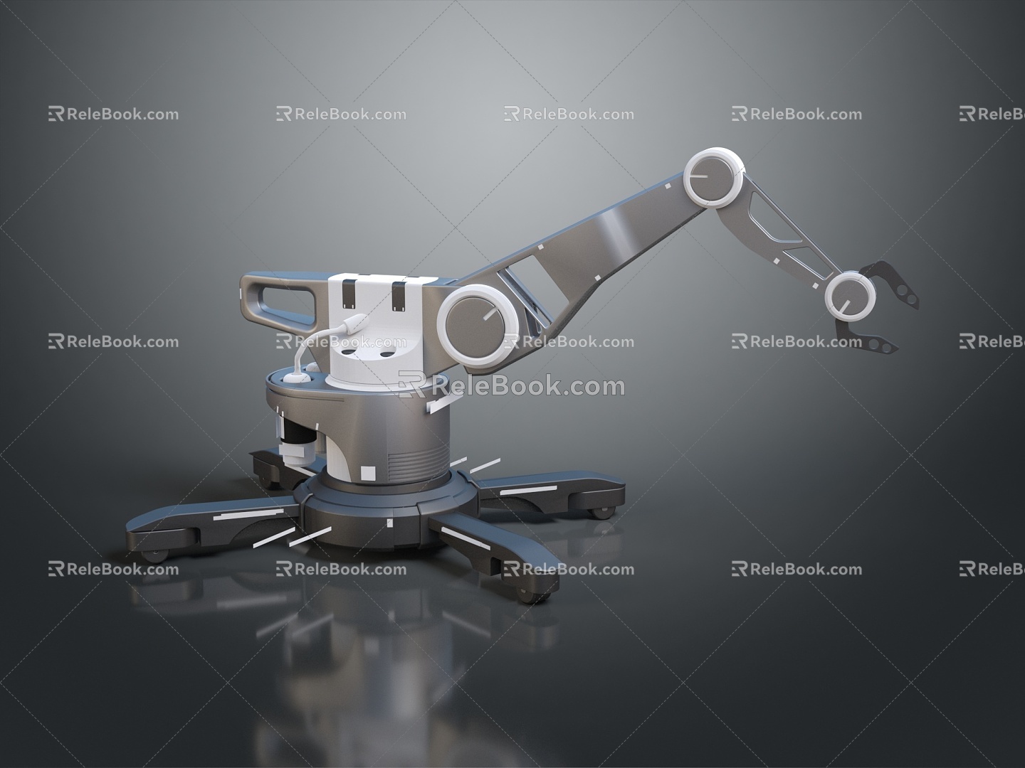 Modern Robot Arm Mechanical Arm Robot Arm Robot Head 3d model