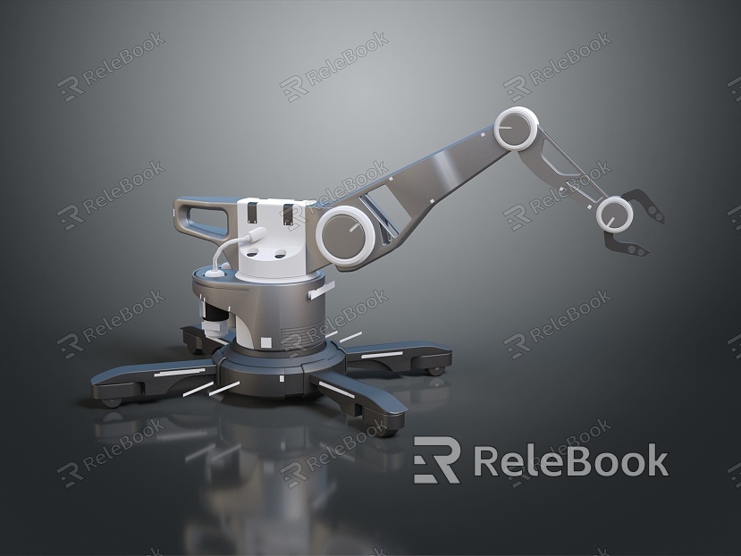 Modern Robot Arm Mechanical Arm Robot Arm Robot Head model