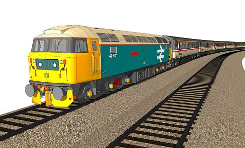 Modern Train 3d model