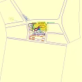 Birds Eye View Planning of Modern Urban Commercial Area with High Rise Buildings and Plaza