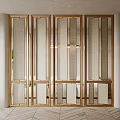 Light Luxury Partition Screen Modern Partition Modern Screen Light Luxury Partition Light Luxury Screen 3d model
