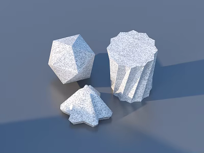 Geometric Textured Decorative Household Items With Unique Shapes For Home Use 3d model