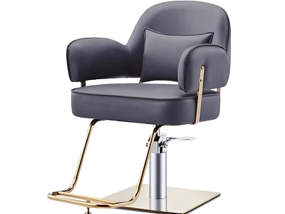 Ergonomic Modern Massage Chair With Leather Upholstery And Metal Support Frame 3d model