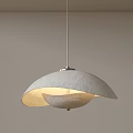Modern Elegant Pendant Light With White Textured Shade And Warm Illumination Glow